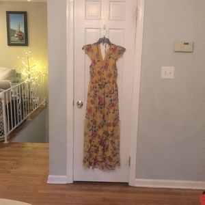 Yellow floral sundress